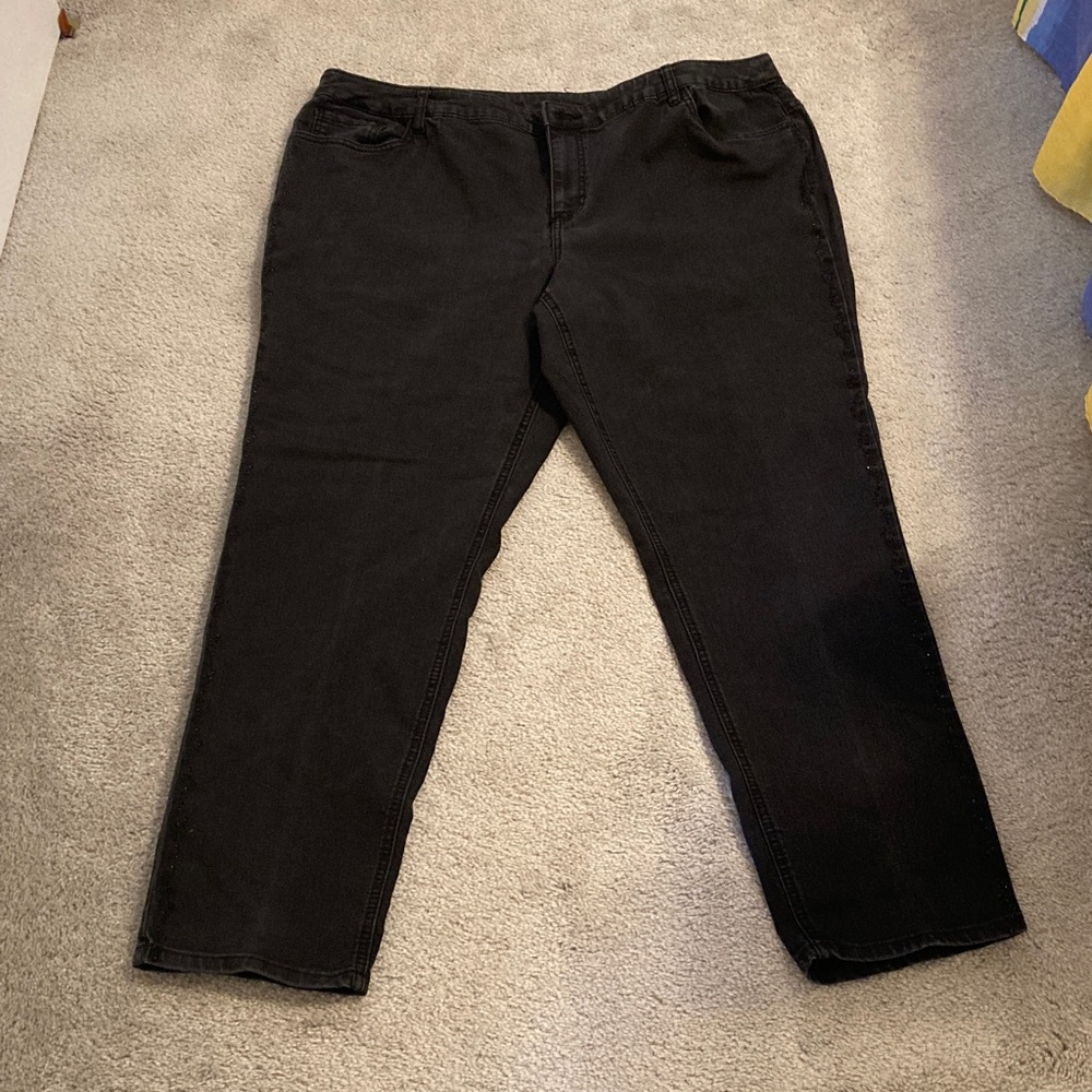 CJ Banks Black/Rhinestone Denim Jeans